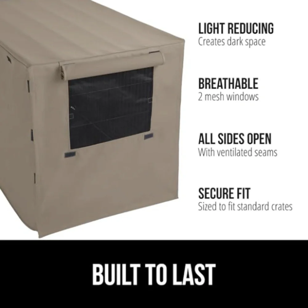 GORILLA GRIP Dog Crate Covers Compatible with Amazon Basics Dog Crates, All Side